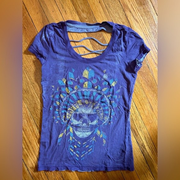 Affliction *Reversible* Cutout Tee - Picture 3 of 6